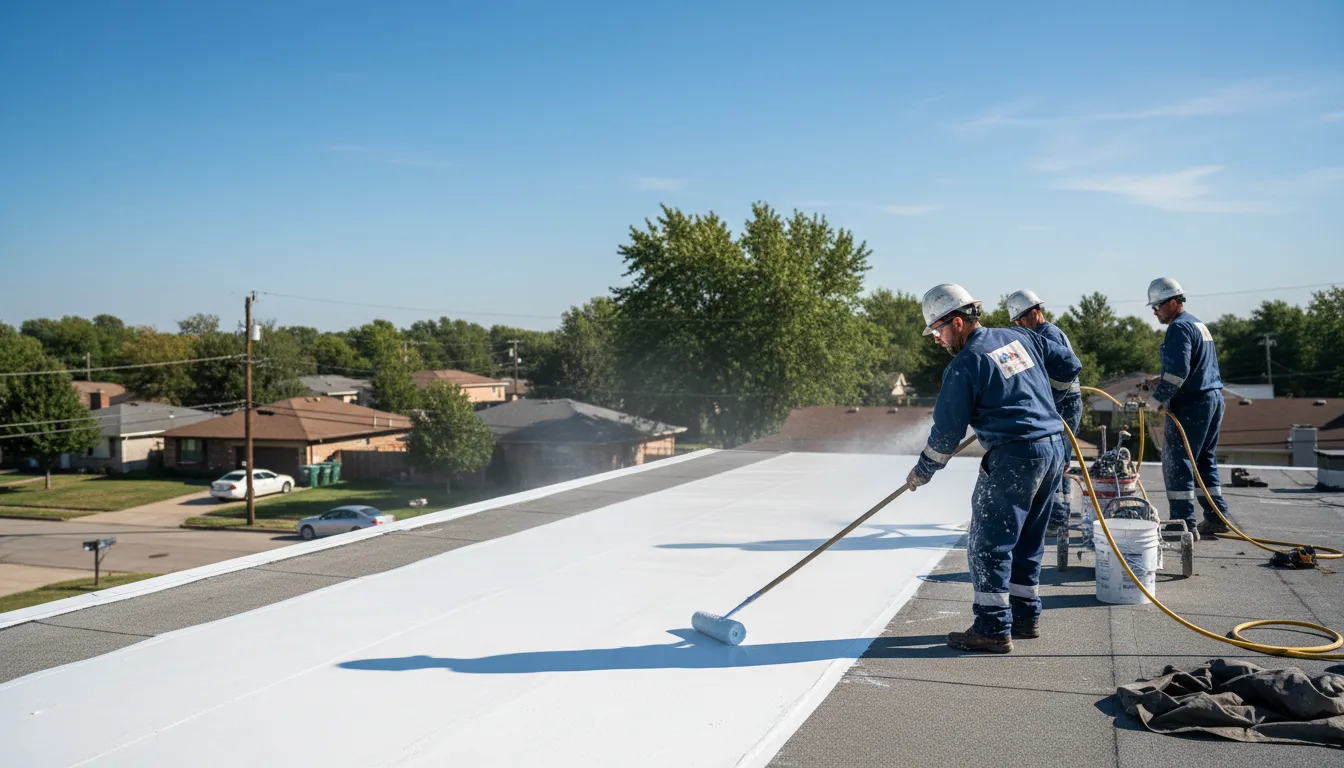 Commercial roof coating in Suwanee, GA near me
